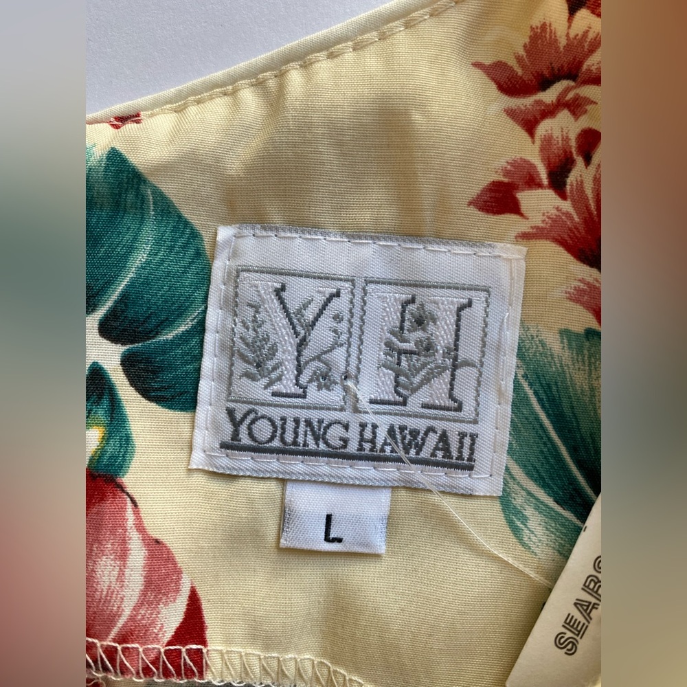 YOUNG HAWAII Sears Cream Tropical Maxi Dress with Red & Teal Floral Print - Picture 16 of 16